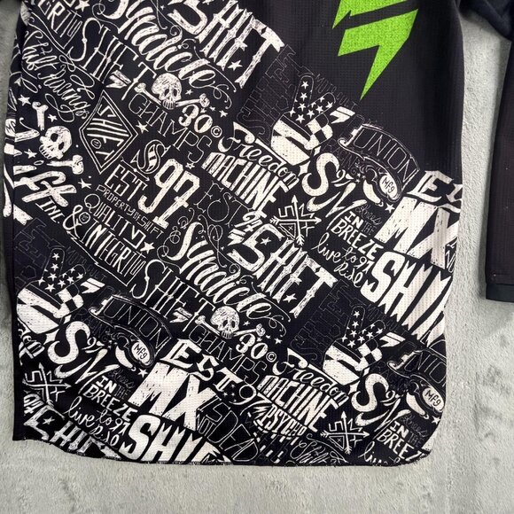 Shift MX Shirt Boys XL Motocross Jersey Assault Ride Club AOP Y2K Dirt Bikes - Picture 14 of 16